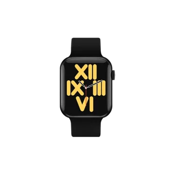 Arion X16 Android Uyumlu Android-iOS Su Geçirmez Silikon Kordon Kare Kadın Akıllı Saat Siyah