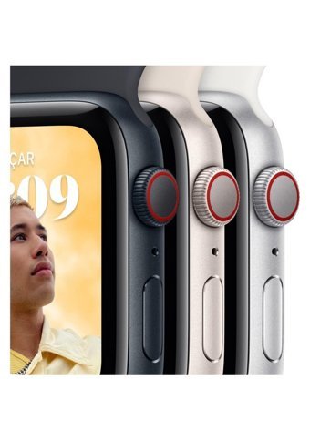 Apple SE 2 Apple Uyumlu iOS Su Geçirmez 40 mm Fluoro Elastomer Kordon Dikdörtgen Tansiyon Ölçen Unisex Akıllı Saat Beyaz