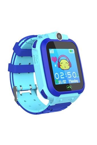 ACL 44 mm Silikon Kordon Kare Kameralı Sim Kartlı Çocuk Akıllı Saat Mavi