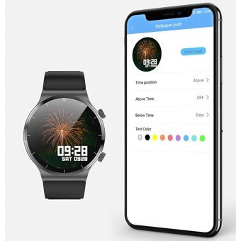 Arion C12 Android Uyumlu Android Su Geçirmez 46 mm Çelik Kordon Yuvarlak Erkek Akıllı Saat Gümüş