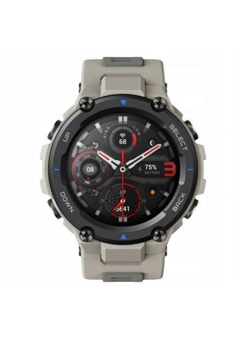Amazfit T-Rex Pro RTOS Su Geçirmez 47.7 mm Silikon Kordon Yuvarlak Erkek Akıllı Saat Gri