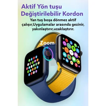 Bakeey T700S Silikon Kordon Kare Tansiyon Ölçen Akıllı Saat Pembe