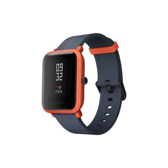Amazfit Bip Su Geçirmez Silikon Kordon Kare Unisex Akıllı Saat Siyah