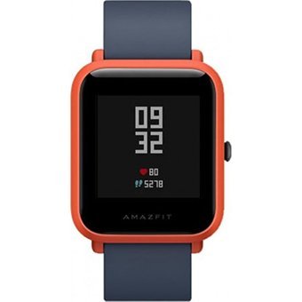 Amazfit Bip Su Geçirmez Silikon Kordon Kare Unisex Akıllı Saat Siyah