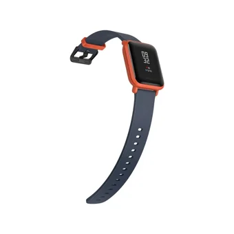 Amazfit Bip Su Geçirmez Silikon Kordon Kare Unisex Akıllı Saat Siyah