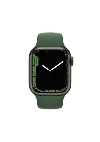 Apple Watch Series 7 Apple Uyumlu WatchOS Su Geçirmez 41 mm Kauçuk Kordon Kare Unisex Akıllı Saat Yeşil