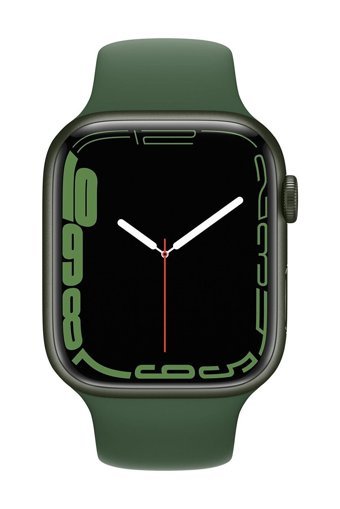 Apple Watch Series 7 Apple Uyumlu WatchOS Su Geçirmez 45 mm Kauçuk Kordon Kare Unisex Akıllı Saat Yeşil