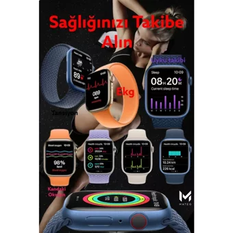 Bakeey T700S Silikon Kordon Kare Tansiyon Ölçen Akıllı Saat Gri