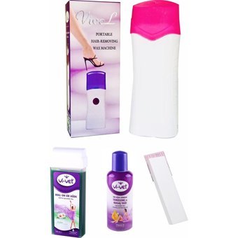 Vivol 1+1 Roll-On Ağda Makinesi + Azulen Kartuş Ağda + Ağda Bezi + Temizleme Yağı