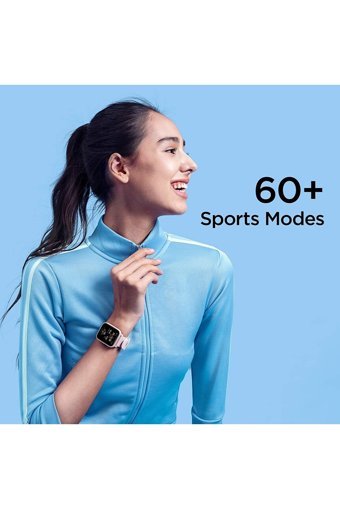 Amazfit Big U Pro Android-iOS Su Geçirmez 40 mm Silikon Kordon Dikdörtgen Unisex Akıllı Saat Pembe