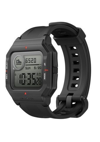 Amazfit Neo Su Geçirmez 40.3 mm Silikon Kordon Kare Unisex Akıllı Saat Siyah