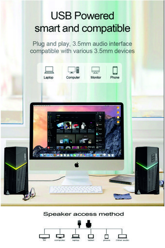 Rampage RMS X7 Spectra USB Kablolu Kablosuz 1+1 Bilgisayar Hoparlörü