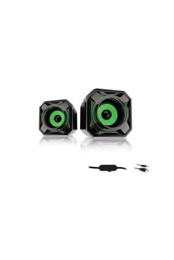 Mikado MD177 USB Kablolu Mini 1+1 Bilgisayar Hoparlörü Yeşil