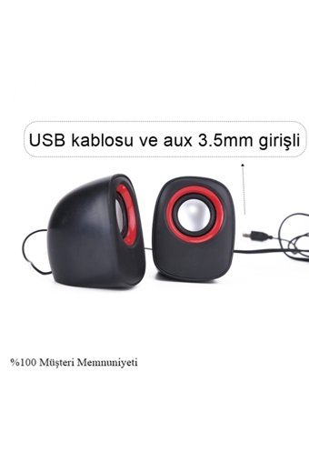 Havana USB Kablolu Mini 1+1 Bilgisayar Hoparlörü