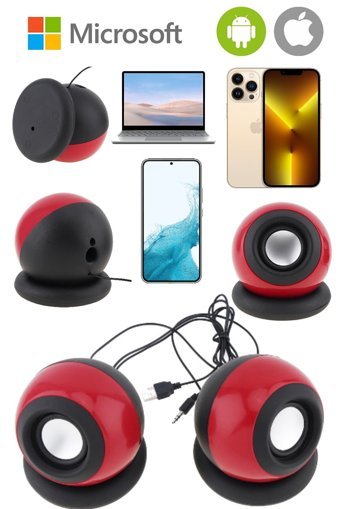 Utelips USB Kablolu 1+1 Bilgisayar Hoparlörü
