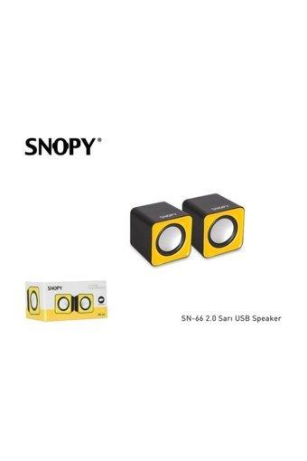 Snopy SN66 USB Kablolu 1+1 Bilgisayar Hoparlörü Siyah
