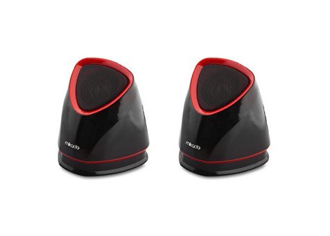Mikado MD158 USB Kablolu 1+1 Bilgisayar Hoparlörü Siyah Kırmızı