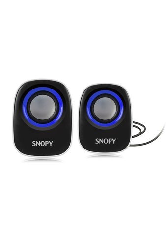 Snopy SN120 USB Kablolu 1+1 Bilgisayar Hoparlörü Beyaz Mavi