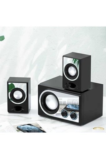 Soaiy SA C2 USB Kablolu Mini 2+1 Bilgisayar Hoparlörü