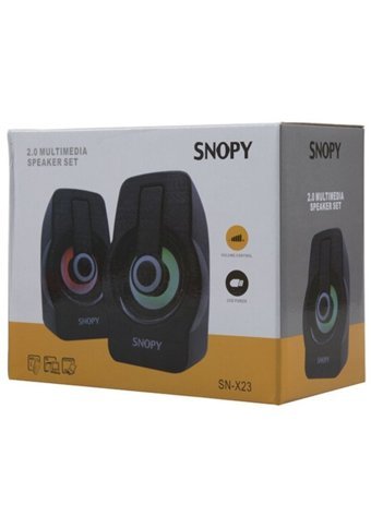 Snopy SN X23 USB Kablolu 1+1 Bilgisayar Hoparlörü Mavi Siyah