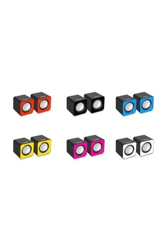 Snopy SN66 USB Kablolu 1+1 Bilgisayar Hoparlörü Pembe
