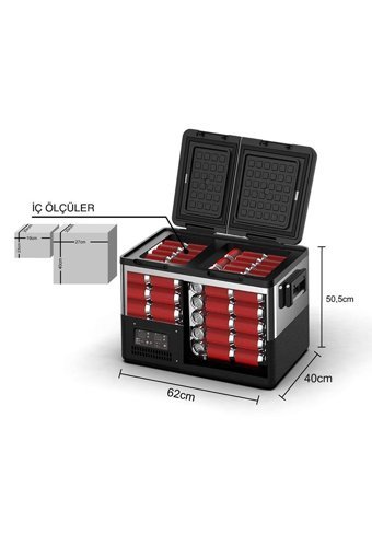 Iceco TCD45 12-24 V 45 lt Çakmaklıklı Kompresörlü Araç Buzdolabı