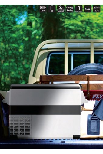 Demmon DMC45 12-24 V 55 lt Çakmaklıklı Kompresörlü Araç Buzdolabı