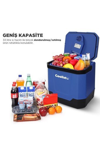 Coolist CLT 33 12-220 V 33 lt Çakmaklıklı Araç Buzdolabı