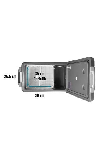 Fridgers DE40 12-24 V 40 lt Çakmaklıklı Kompresörlü Araç Buzdolabı