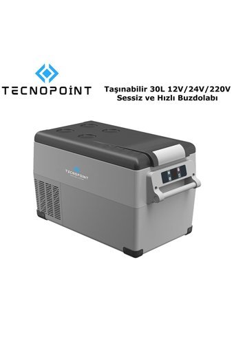 Tecnopoint Tc21-10 12-24-220 V 35 lt Çakmaklıklı Kompresörlü Araç Buzdolabı