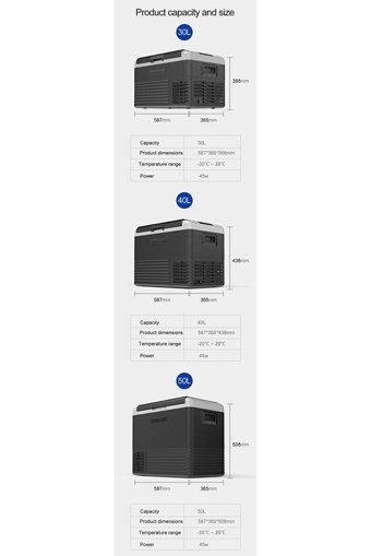 Demmon D030LT 12-24 V 30 lt Çakmaklıklı Kompresörlü Araç Buzdolabı