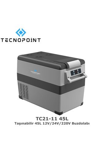 Tecnopoint Tc21-11 12-24-220 V 45 lt Çakmaklıklı Kompresörlü Araç Buzdolabı