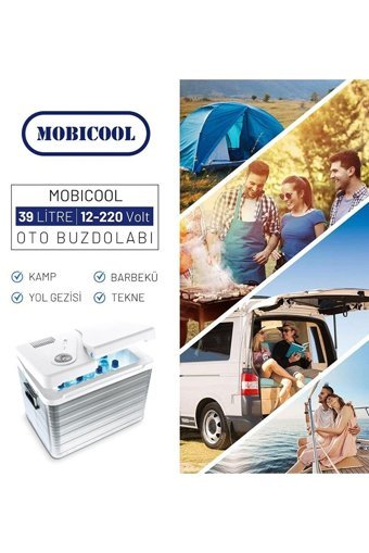 Mobicool Mq40A 12-220 V 39 lt Çakmaklıklı Kompresörlü Araç Buzdolabı