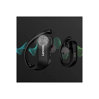 Lenovo Lp7 TWS Su Geçirmez Tek Mikrofonlu Bluetooth 5.0 Silikonsuz Gürültü Önleyici Kablosuz Kulak İçi Bluetooth Kulaklık Siyah