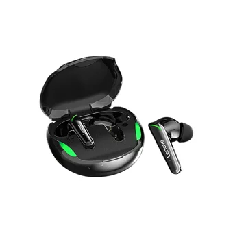 Lenovo XT92 TWS Tek Mikrofonlu Bluetooth 5.1 Işıklı Silikonsuz Gürültü Önleyici Oyuncu Kablosuz Kulak İçi Bluetooth Kulaklık Siyah