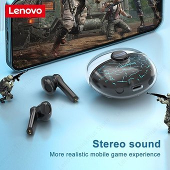 Lenovo ThinkPlus XT95 Pro TWS Tek Mikrofonlu Bluetooth 5.0 Silikonsuz Kablosuz Kulak İçi Bluetooth Kulaklık Siyah