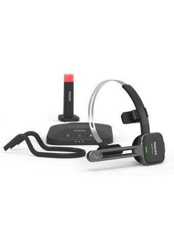 Philips Speechome Psm6300 Tek Mikrofonlu Işıklı Silikonsuz Kablosuz Çengelli Bluetooth Kulaklık Beyaz