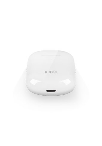 Ttec 2KM137B AirBeat Lite 2 TWS Android iOS Uyumlu Su Geçirmez 4 Mikrofonlu Bluetooth 5.0 Silikonsuz Kablosuz Kulak İçi Bluetooth Kulaklık Beyaz