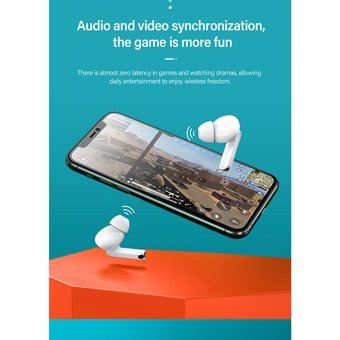 Lenovo XT90 TWS Su Geçirmez Çift Mikrofonlu Bluetooth 5.0 Silikonsuz Gürültü Önleyici Kablosuz Kulak İçi Bluetooth Kulaklık Siyah
