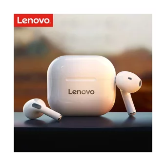 Lenovo LP40 TWS Tek Mikrofonlu Bluetooth 5.0 Silikonsuz Kablosuz Kulak İçi Bluetooth Kulaklık Beyaz