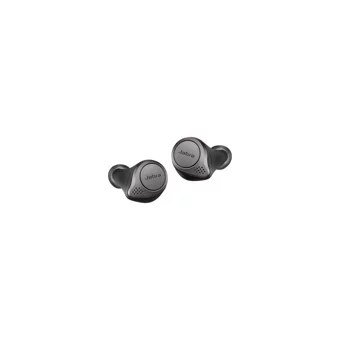 Jabra Elite 75T TWS Android iOS Uyumlu Su Geçirmez Tek Mikrofonlu Bluetooth 5.0 Silikonsuz Gürültü Önleyici Kablosuz Kulak İçi Bluetooth Kulaklık Siyah