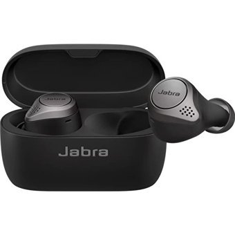 Jabra Elite 75T TWS Android iOS Uyumlu Su Geçirmez Tek Mikrofonlu Bluetooth 5.0 Silikonsuz Gürültü Önleyici Kablosuz Kulak İçi Bluetooth Kulaklık Siyah