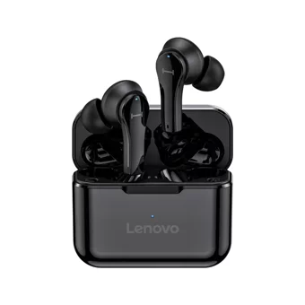 Lenovo QT82 TWS Su Geçirmez Tek Mikrofonlu Bluetooth 5.0 Silikonsuz Gürültü Önleyici Kablosuz Kulak İçi Bluetooth Kulaklık Siyah