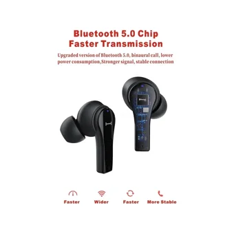 Lenovo QT82 TWS Su Geçirmez Tek Mikrofonlu Bluetooth 5.0 Silikonsuz Gürültü Önleyici Kablosuz Kulak İçi Bluetooth Kulaklık Siyah