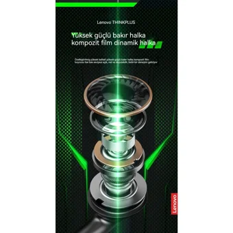 Lenovo XT81 TWS Tek Mikrofonlu Bluetooth 5.1 Işıklı Silikonsuz Gürültü Önleyici Oyuncu Kablosuz Kulak İçi Bluetooth Kulaklık Mavi
