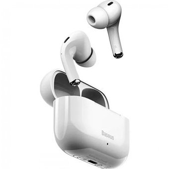 Baseus Encok W3 TWS Tek Mikrofonlu Bluetooth 5.0 Silikonsuz Kablosuz Kulak İçi Bluetooth Kulaklık Beyaz
