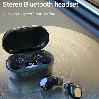Lenovo XT91 TWS Su Geçirmez Tek Mikrofonlu Bluetooth 5.0 Silikonsuz Gürültü Önleyici Kablosuz Kulak İçi Bluetooth Kulaklık Siyah
