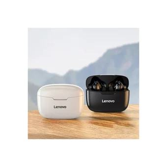 Lenovo XT90 TWS Su Geçirmez Çift Mikrofonlu Bluetooth 5.0 Silikonsuz Gürültü Önleyici Kablosuz Kulak İçi Bluetooth Kulaklık Beyaz