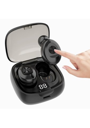 Ally XG8 TWS Android iOS Uyumlu Bluetooth 5.0 Silikonsuz Kablosuz Kulak İçi Bluetooth Kulaklık Siyah