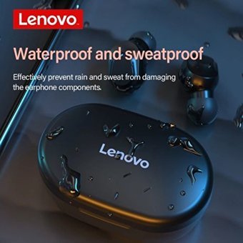 Lenovo XT91 TWS Su Geçirmez Tek Mikrofonlu Bluetooth 5.0 Silikonsuz Gürültü Önleyici Kablosuz Kulak İçi Bluetooth Kulaklık Beyaz